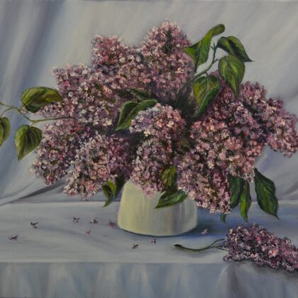 Lilac. size 40x50, oil, canvas