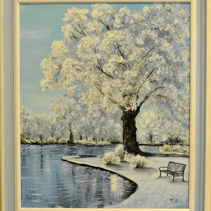 Winter tree 40x50x2  Oil, Canvas