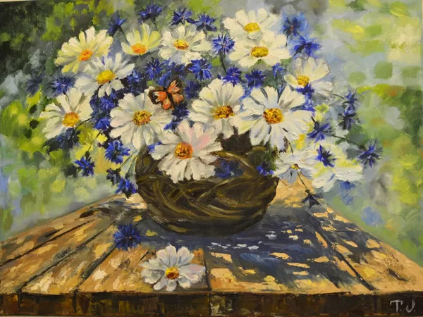 Summer mood. size 30x40, oil, canvas