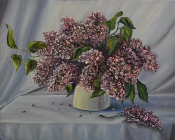 Lilac. size 40x50, oil, canvas