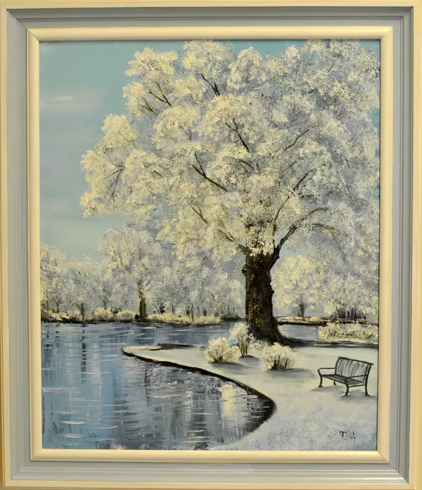 Winter tree 40x50x2  Oil, Canvas