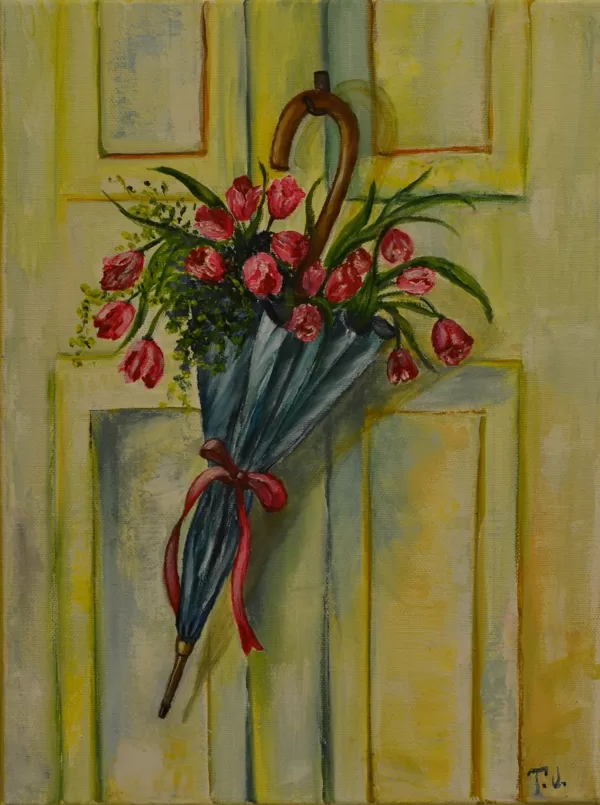 Happy birthday. Size 30x40, oil, canvas